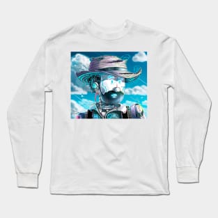 The mecha man that look at the horizon Long Sleeve T-Shirt